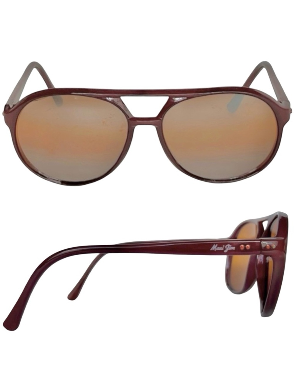 Maui Jim Vintage 1980/90s  Aviator – Rare Acajou – France, sunglasses unisex